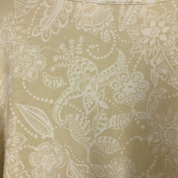 Alfred Dunner Floral Embroidered Top XL Square Neckline Short Sleeve Beaded - Picture 8 of 9